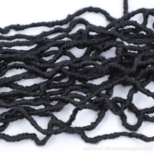faux locs crochet extension goddess locs braids black color natural style twist braids